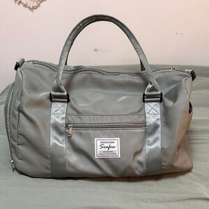 Green Duffle Bag with shoulder strap